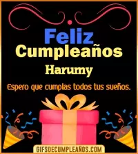 GIF Mensaje de cumpleaños Harumy